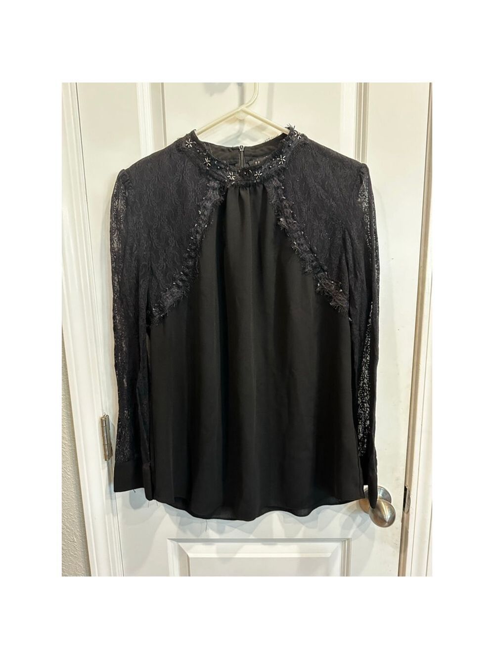 Panitti Black Lace Blouse XL